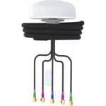 Puck-5 4G/5G Rundstrahlantenne mit Kabeln von Poynting