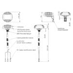 Zeichnung der Puck Serie 4G/5G Rundstrahlantennen von Poynting