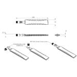 Zeichnung der OMNI-785 Dual-Band Wi-Fi/WLAN Rundstrahlantenne von Poynting