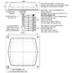 Zeichnung der TRNM[G]4-6-60-[X] 4x4 MIMO 4G/5G Antenne von Panorama Antennas