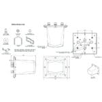 Zeichnung der WMM[X]9G 24-58-NJ Dual-Band WLAN Richtantenne von Panorama Antennas