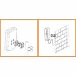 Montagearten der XPOL-24 4x4 MIMO 5G Richtantenne von Poynting