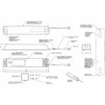 Zeichnung des LPW-460 Low Profile UHF Antenne von Panorama Antennas